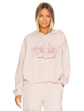 Boys Lie Broken Record V2 Hoodie Pink Cherub Graphic Oversized Sweatshirt OS